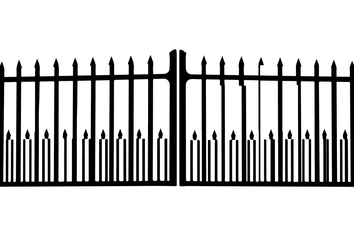 Ornamental Metal Fence Design Vector, an Object Graphic by Designer_Momina (Photo 6 of 13)
