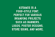 Kotamis - Food Display Font, a Handwritten Font by Iqsiart Studio (Thumbnail 5 of 7)