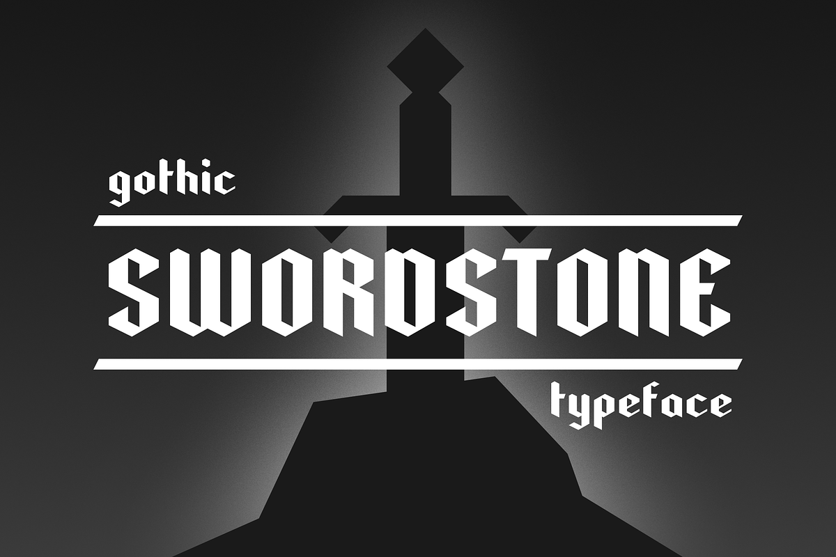 Swordstone - Gothic Typeface, a Font by RudenkoArts (Photo 1 of 3)