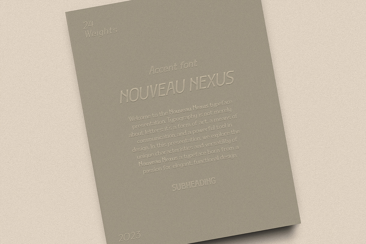 Nouveau Nexus - Vintage Display, a Serif Font by HipFonts (Photo 10 of 11)