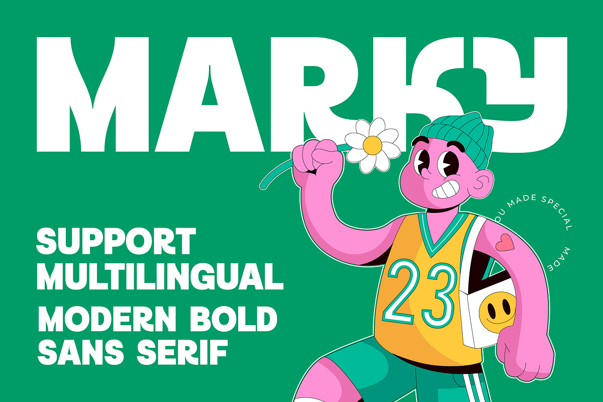 Marky Modern Bold Sans Serif Font, a Sans Serif Font by Jaruka (Photo 1 of 11)