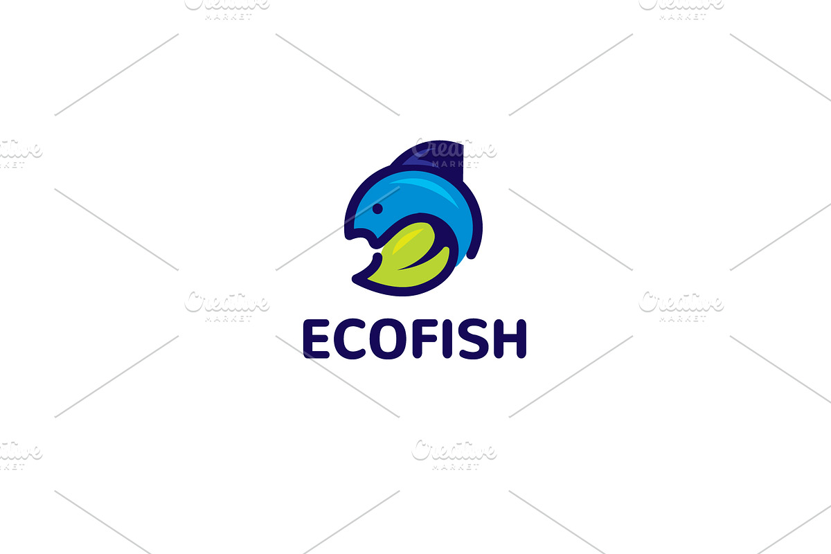 Eco Fish Logo, a Branding & Logo Template by Mariyana