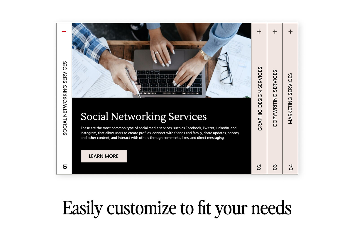Showit Addon - Accordion Template, a Websites & App Template by Amanda Pena Design (Photo 3 of 5)