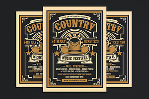 Country Music Festival, a Flyer Template by Muhamad Iqbal hidayat
