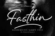 Fasthin - Handwritten Script Font, a Script Font by HanzelSpace Studio (Thumbnail 1 of 8)