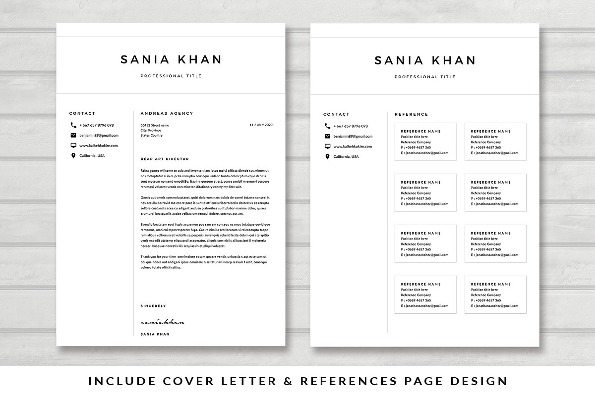 Resume Template/CV, a Resume Template by Symie Design (Photo 3 of 7)