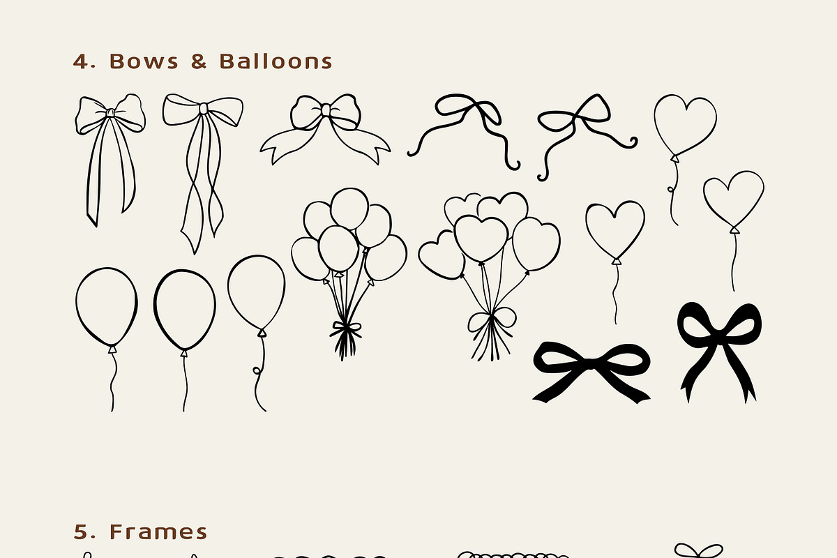 Wedding Line Art SVG Bundle Clipart, a Decorative Illustration by OKArtHub (Photo 6 of 8)