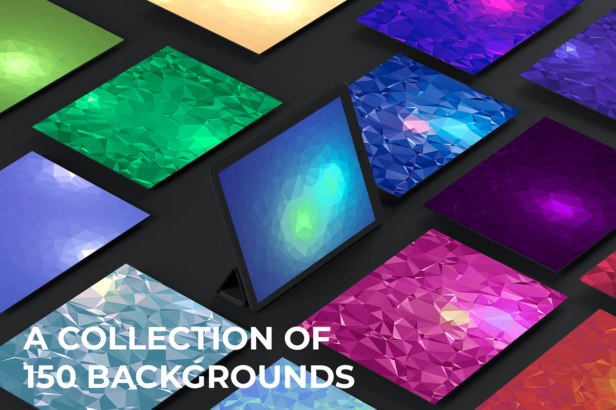 150 Geometric Triangle Backgrounds, a Pattern Graphic by Pixnugget (Photo 2 of 10)