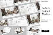 Realistic Postcard Mockup, an Advertising Mockup by lamorastudio (Thumbnail 1 of 9)