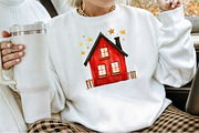 Christmas House Sublimation Clipart, an Illustration by Sublimation Artist (Thumbnail 4 of 6)
