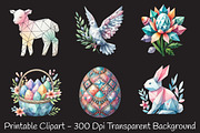 Mega Geometric Pastel Easter Clipart, an Illustration by RobertsArt (Thumbnail 7 of 7)