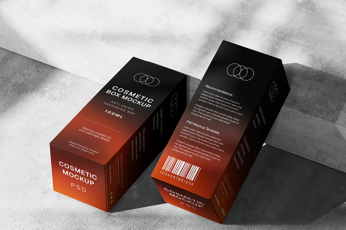 Cosmetic Packaging Box Mockup, a Packaging Mockup by Brand Earth (Photo 2 of 4)