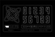 VB Prainer - Futuristic Display Font, a Sans Serif Font by VALIANTBROTHA (Thumbnail 3 of 11)