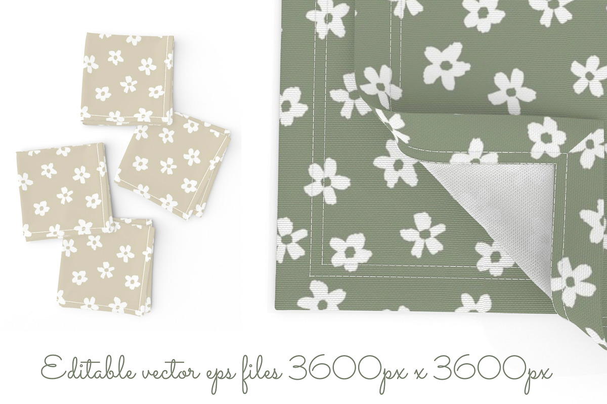 Ditsy florals hand drawn collection, a Pattern Graphic by Naty Art (Photo 6 of 9)