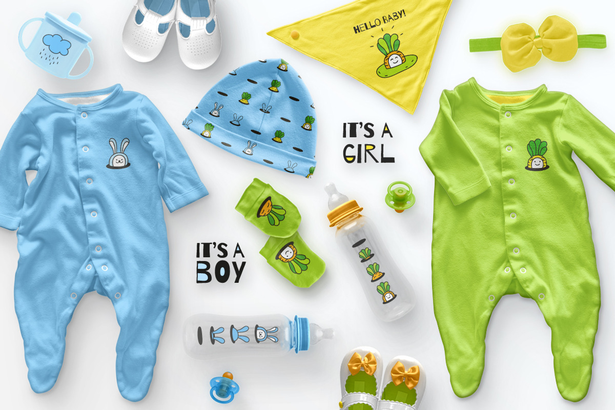 HELLO LITTLE ONE | BABY DESIGN SET, an Animal Illustration by CATMINT (Photo 9 of 11)