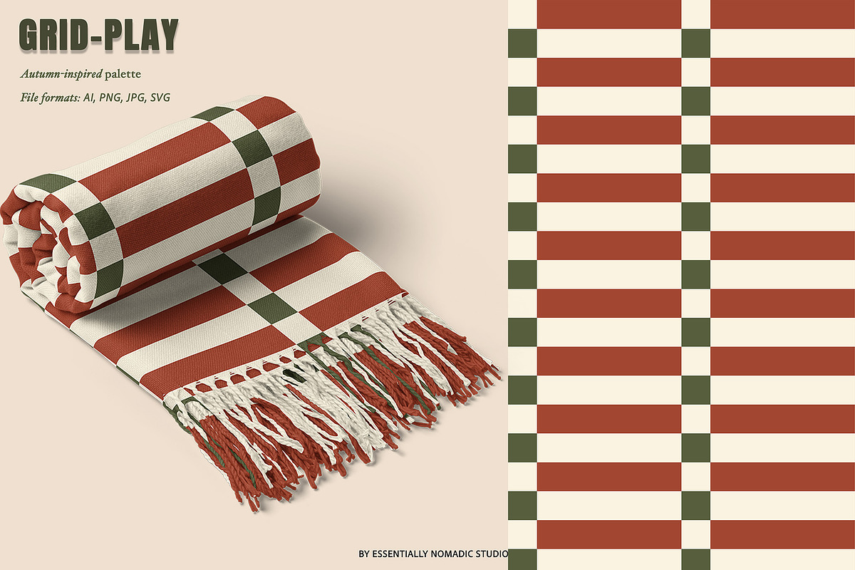 Autumn Plaid & Stripe Patterns, a Pattern Graphic by Essentially Nomadic (Photo 6 of 12)