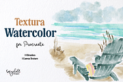 Textura Watercolor for Procreate, a Brushes & More by Sofydoll Designs (Thumbnail 1 of 6)