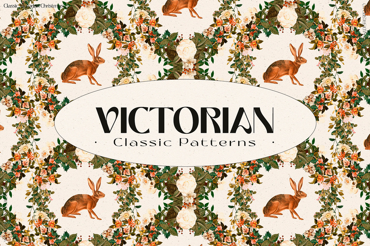 Victorian Classic Christmas Patterns, a Pattern Graphic by nadispasibenko (Photo 4 of 13)