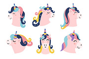 Unicorns Clipart Collection, an Animal Illustration by Gulnara Sabirova (Thumbnail 4 of 20)