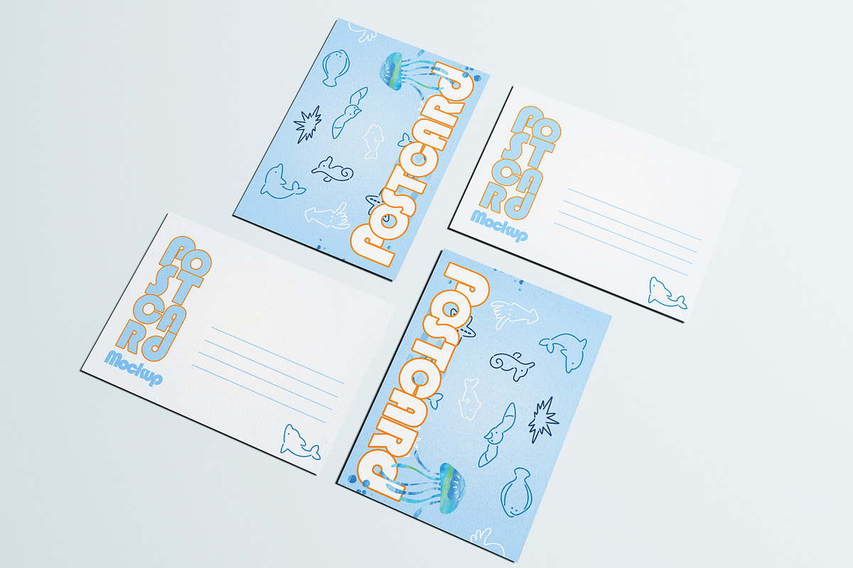 Postcard / Greeting Card Mockups, a Mockup by Defa Visual (Photo 7 of 13)