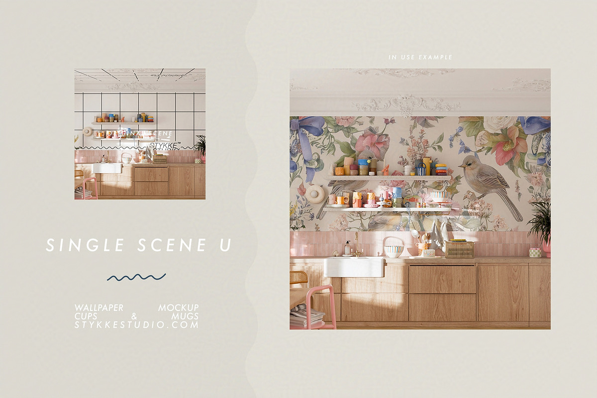 WALLPAPER MOCKUP | Kitchen Mockup, a Household Mockup by Stykke Studio (Photo 26 of 29)