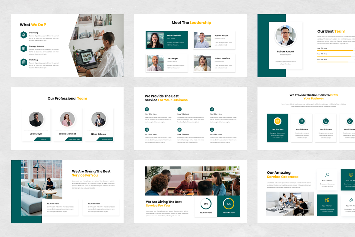 Company Business PowerPoint, a Presentation Template by Biwarastudio (Photo 3 of 6)