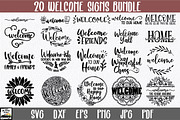 Welcome Sign Bundle, an Illustration by OldMarket Designs (Thumbnail 1 of 11)