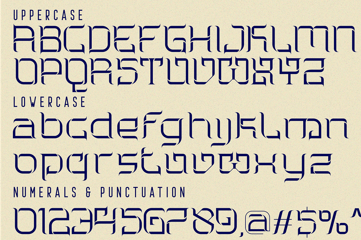 Deeply Bonding Font, a Sans Serif Font by 177Studio