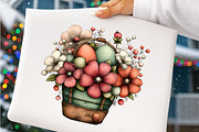 Watercolor spring flower basket PNG, an Illustration by SinaCreation (Thumbnail 6 of 11)