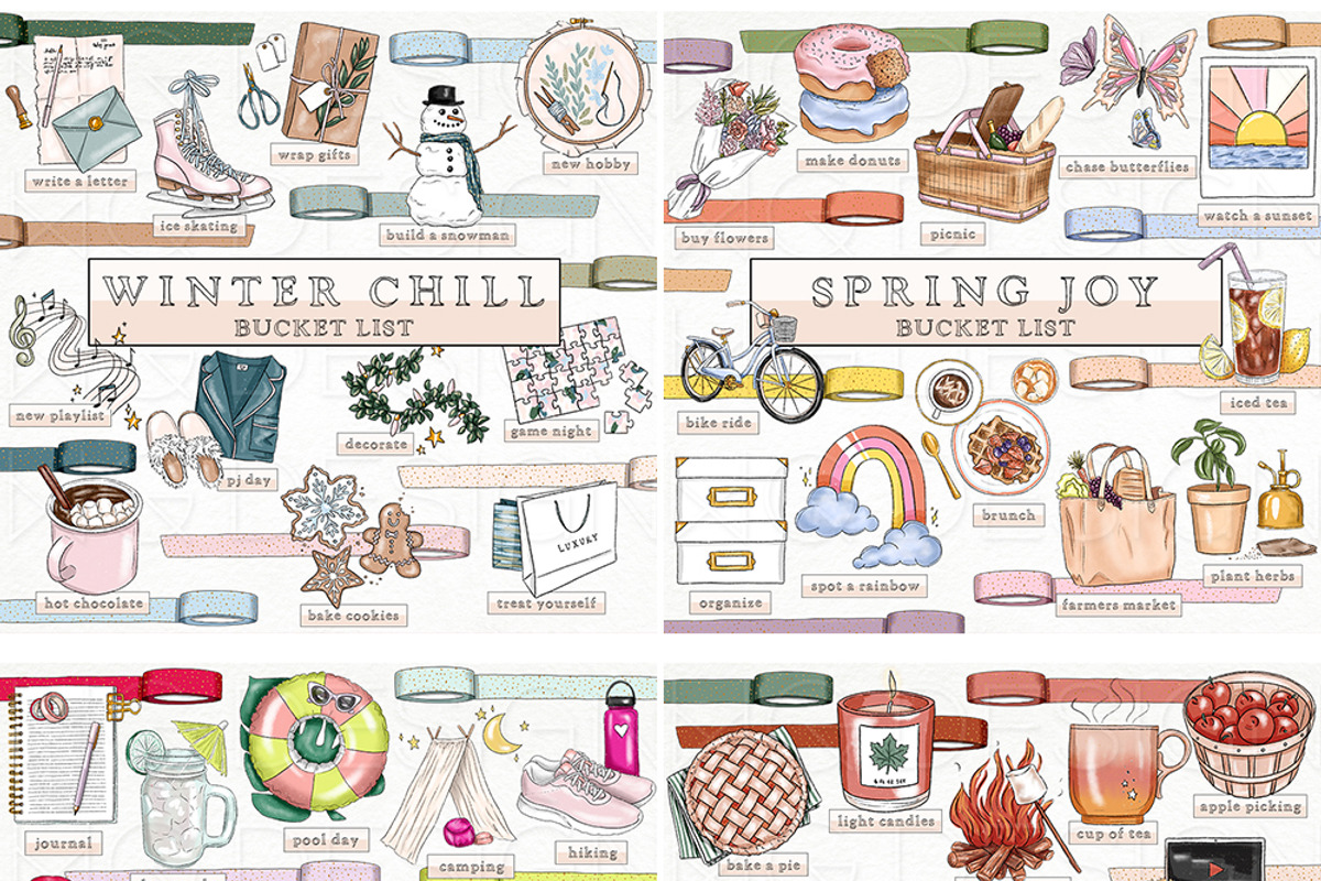 Seasonal Planner Icons Bundle, a Seasonal Illustration by TWG Designs (Photo 7 of 8)