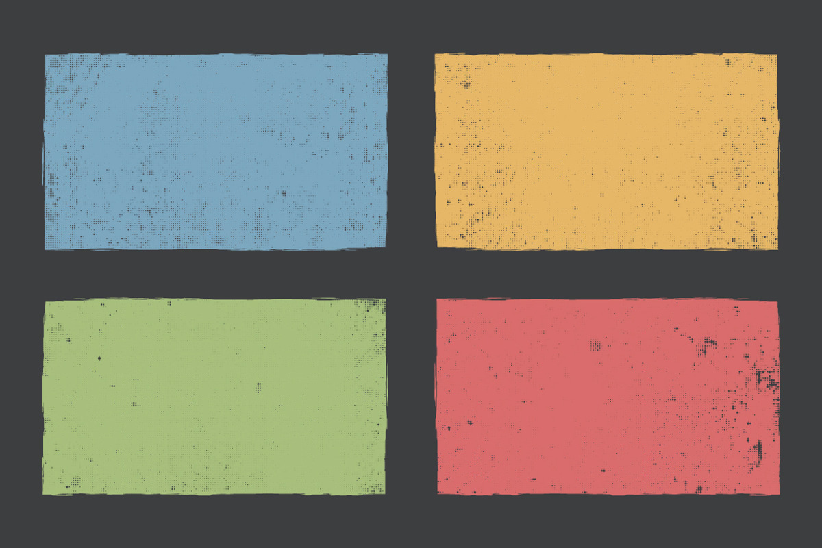 12 Grunge Halftone Textures, a Texture Graphic by rwgusev (Photo 4 of 7)