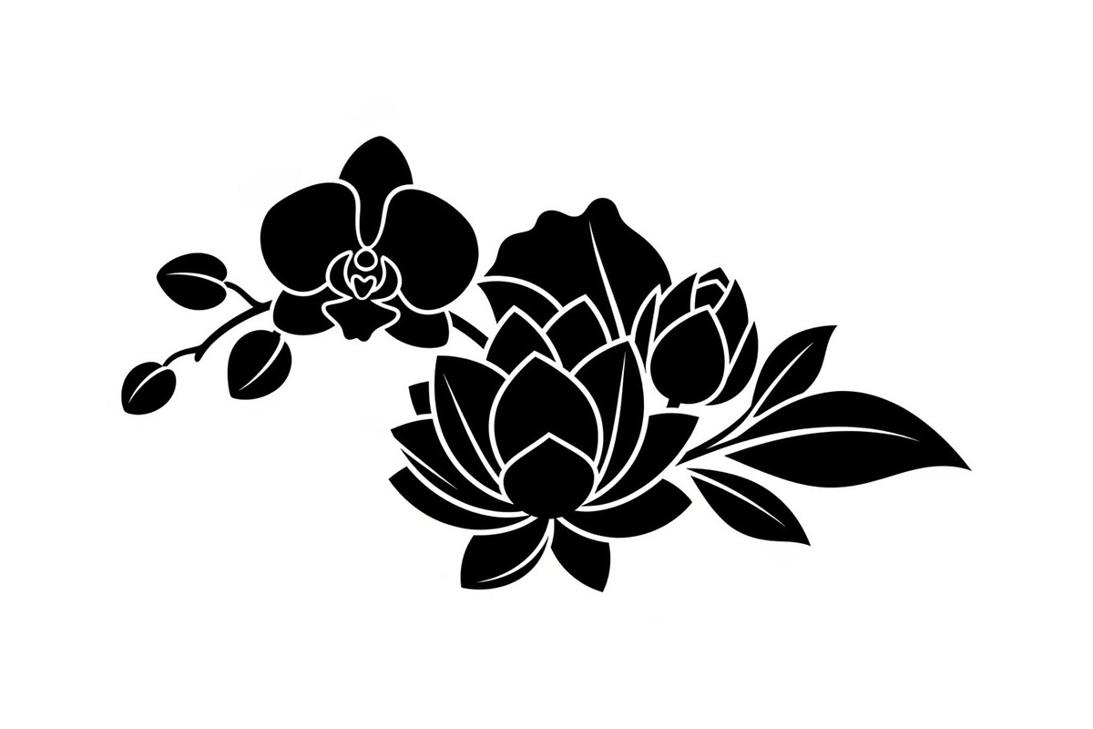 Floral Ornament Silhouette Bundle, an Illustration by BIPLOB EXPERT (Photo 11 of 51)
