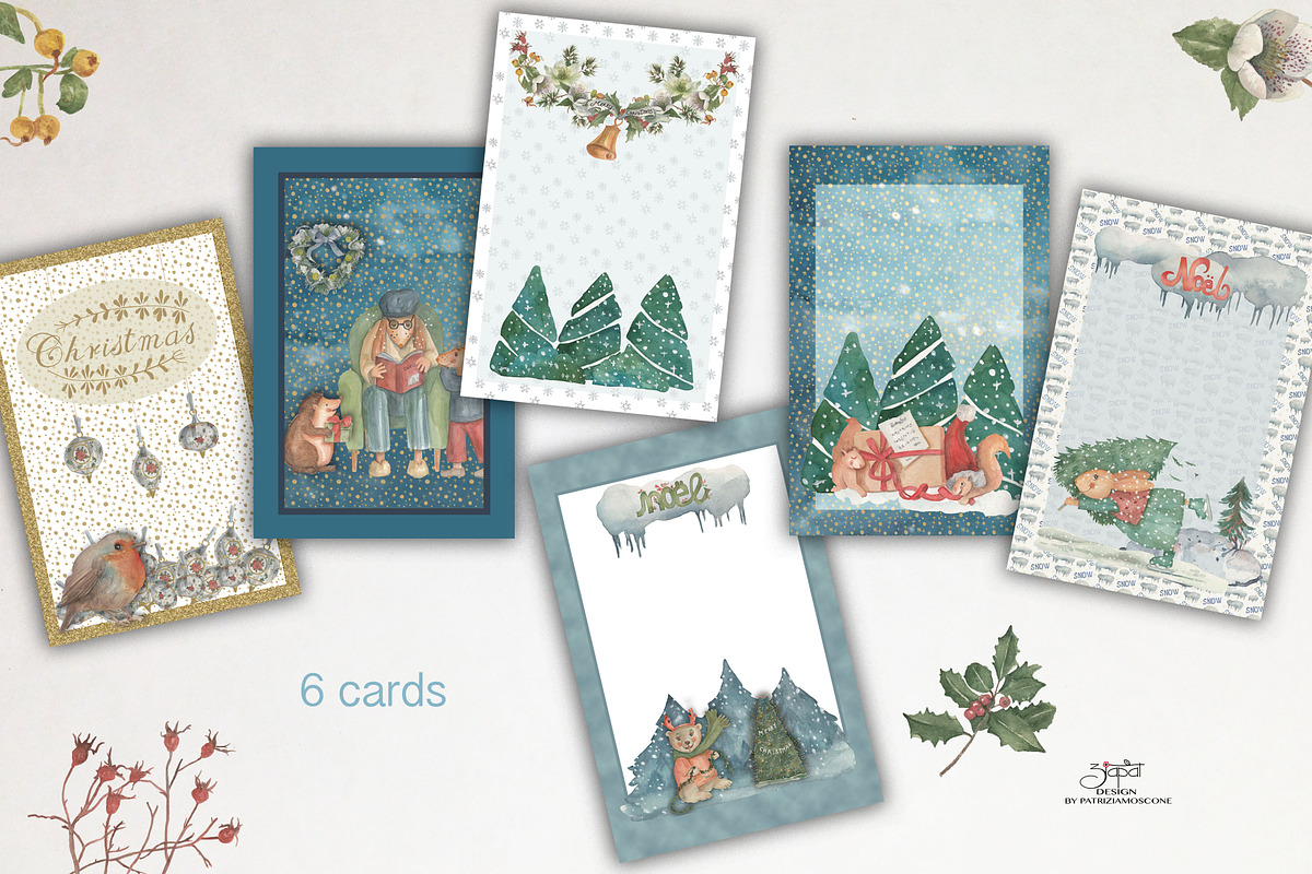 Christmas time clip art, an Illustration by patriziamoscone (Photo 5 of 8)