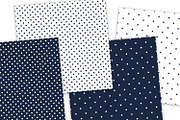 Navy and White Polka Dots, a Pattern Graphic by Julie Campbell (Thumbnail 3 of 10)
