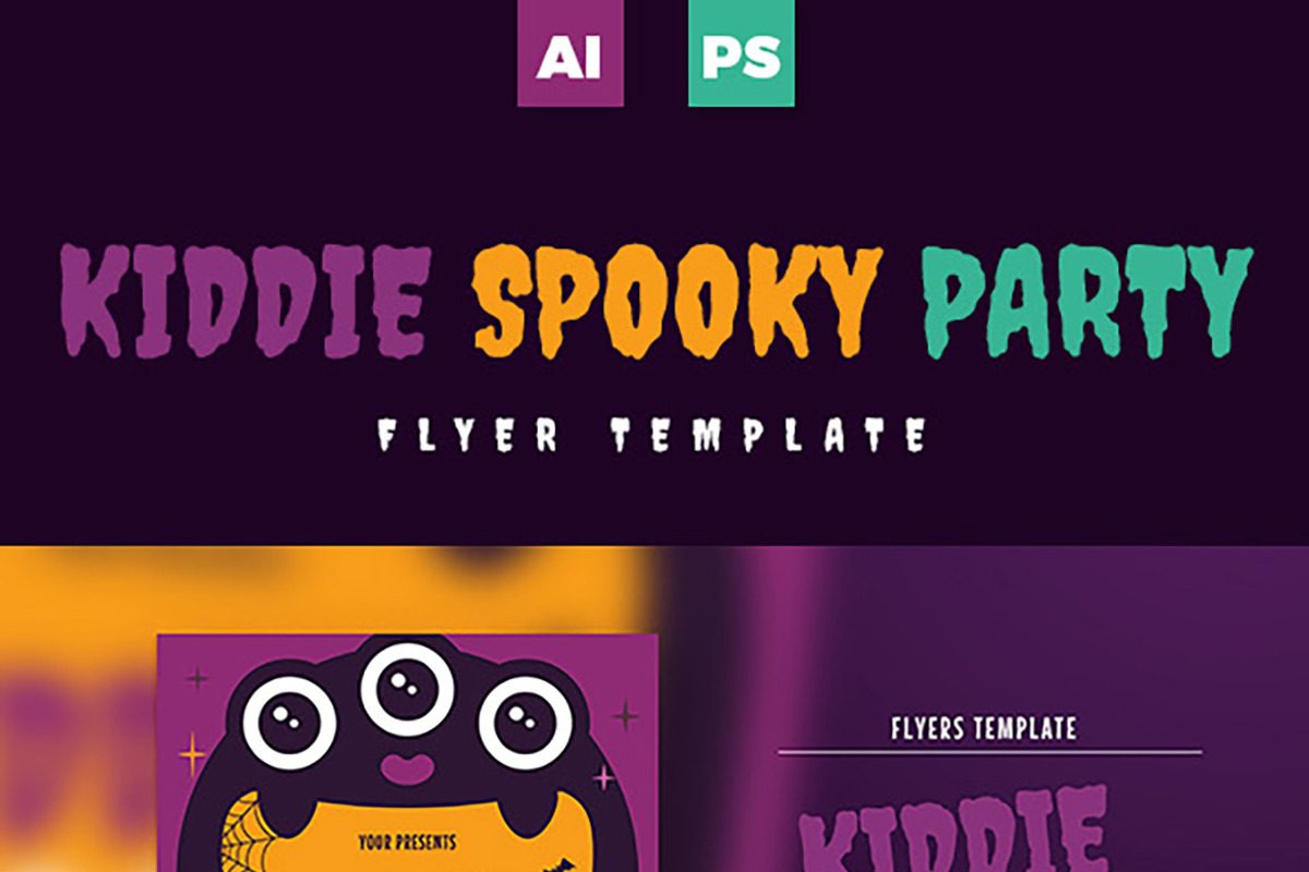 Kiddie Spooky Party, a Flyer Template by Esui Studio (Photo 4 of 4)