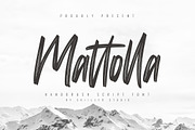 Mattolla - Handbrush Script Font, a Script Font by skiiller studio (Thumbnail 1 of 8)