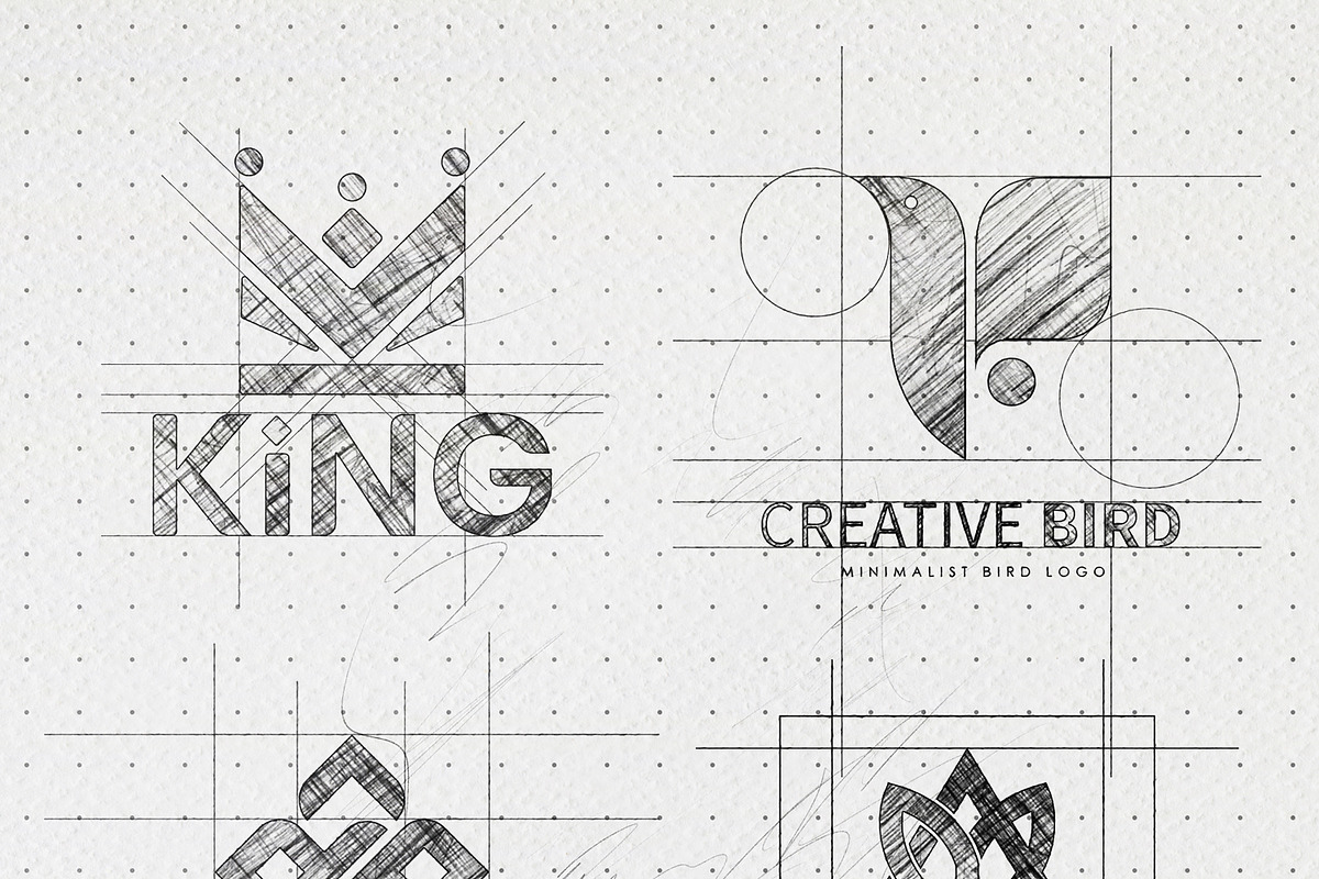 Pencil Sketch Logo Mockup V2, a Mockup by INTENTFX (Photo 10 of 14)