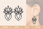 Wildflower Earrings SVG Bundle, an Object Graphic by jannatulpakhi (Thumbnail 3 of 6)