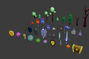 Low-Poly 3D Game Assets and Sounds, an Object 3D Model by Kozmobot (Thumbnail 2 of 4)
