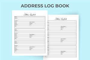 Address Tracker Logbook KDP Interior