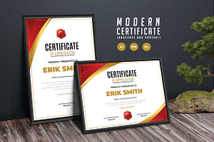 400. Modern Certificate Template