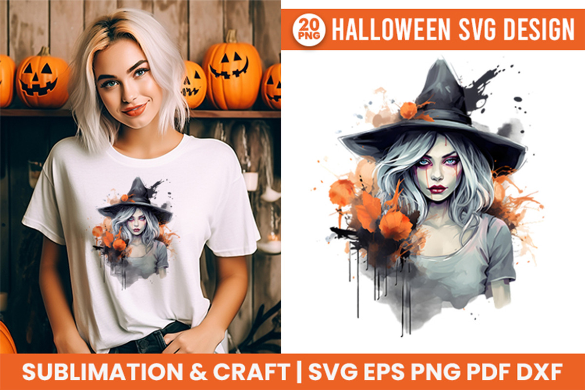 Halloween Spooky Witch PNG Bundle, a Seasonal Illustration by Creative Arslan (Photo 6 of 11)