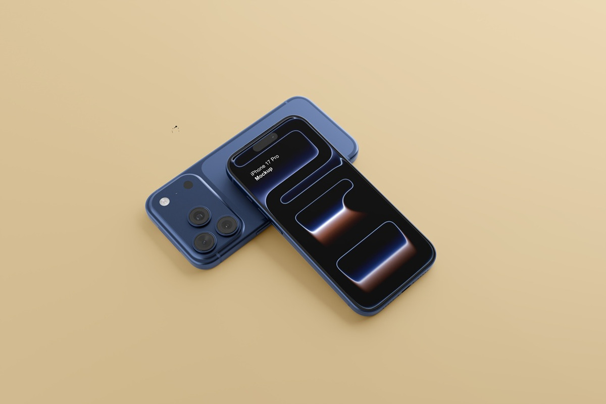 iPhone 17 Pro Mockup, an iPhone Mockup by Momogi (Photo 7 of 8)