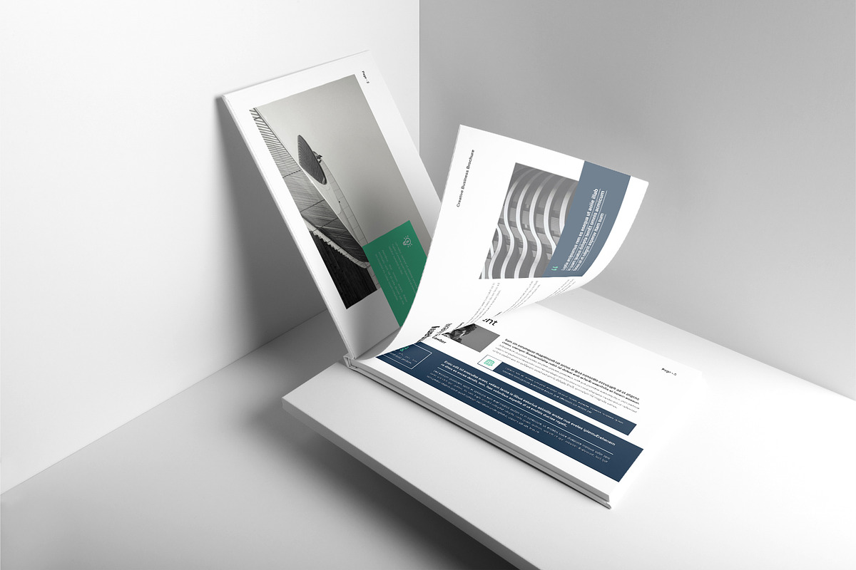 Business Brochure Template Landscape, a Brochure Template by DesignCrest (Photo 4 of 14)