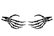 Skeleton Fingers Set, Cut Files, a Person Illustration by Watercolor_Vector Graphic (Thumbnail 9 of 16)