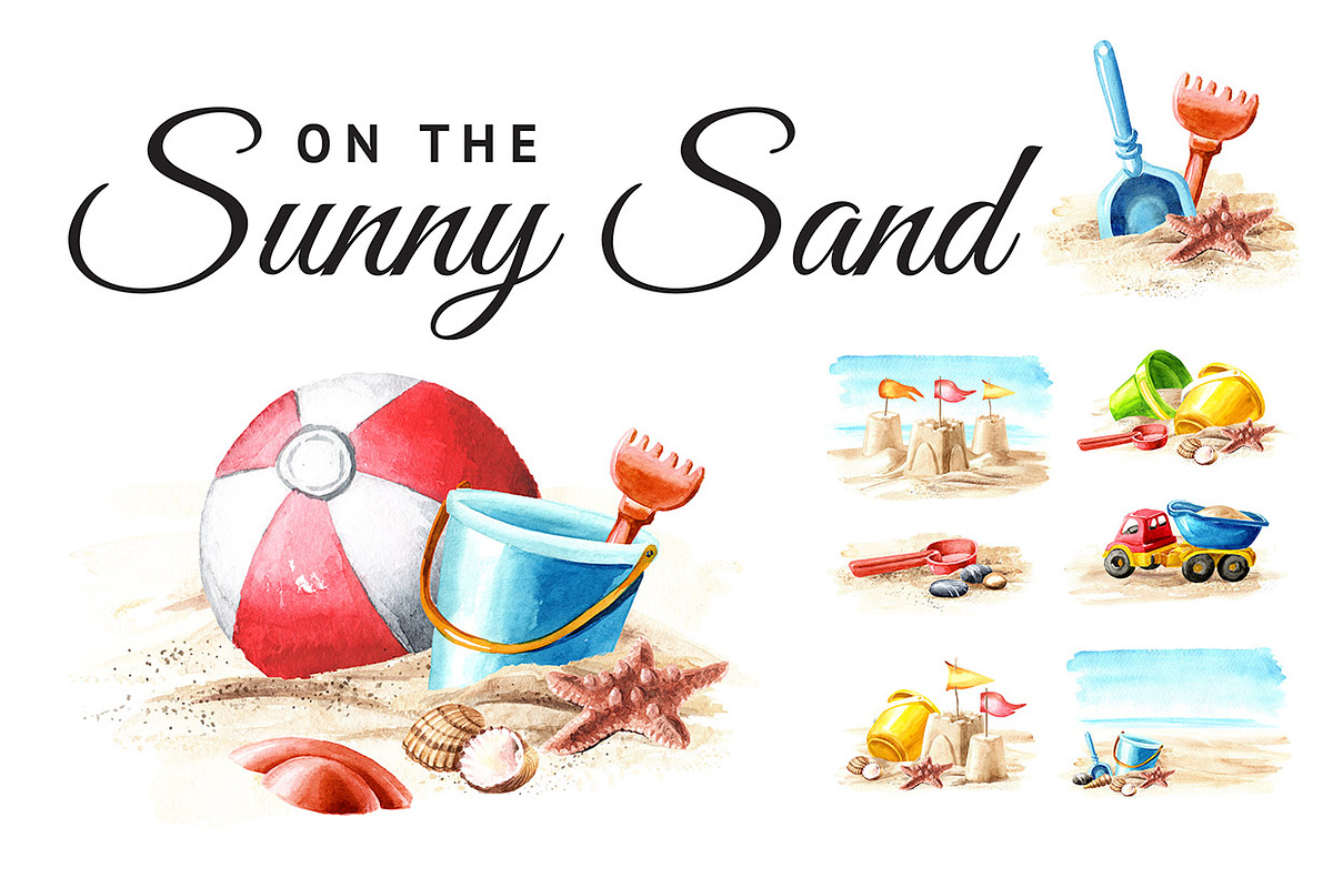 On the Sunny Sand, a Seasonal Illustration by Daria Ustiugova (Photo 1 of 11)