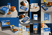 Fast Food Branding Scene Mockup, a Packaging Mockup by Mockthethics. (Thumbnail 2 of 13)