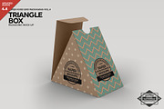 Triangle Food Box Packaging Mockup, a Packaging Mockup by INCDesign (Thumbnail 1 of 6)
