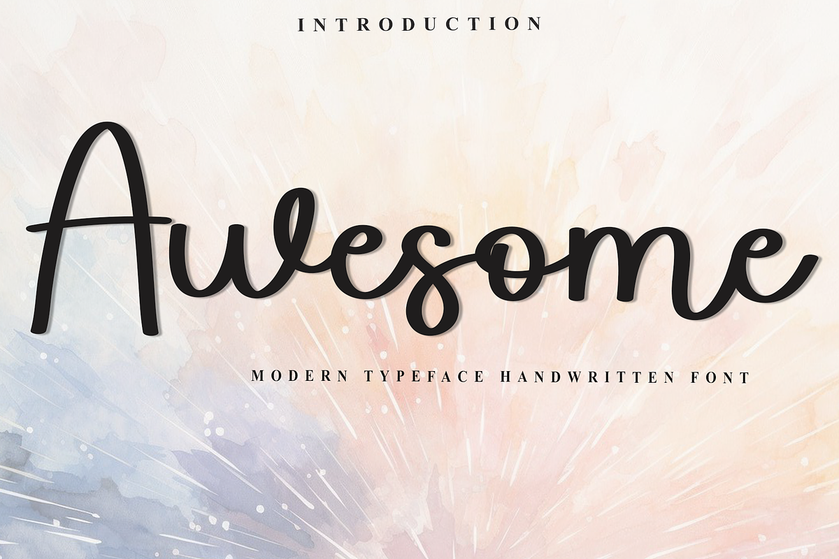 Awesome, a Handwritten Font by FreshTypeINK (Photo 1 of 8)