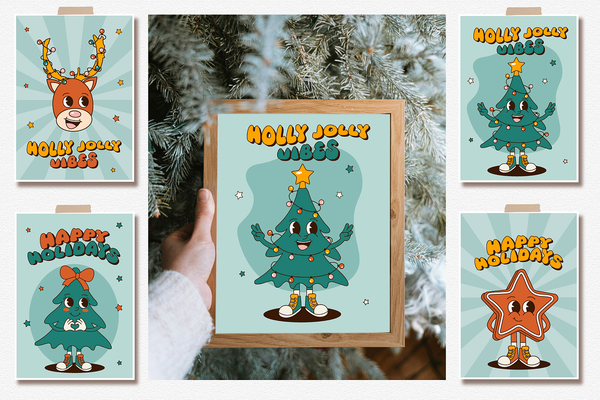 Merry Groovy Christmas Collection, a Seasonal Illustration by Alla's Creations (Photo 10 of 13)